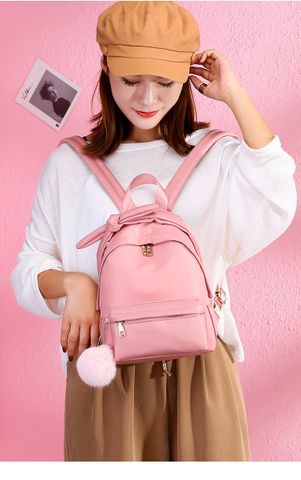 Balo da trơn cách điệu kèm cục bông H063 ERIK