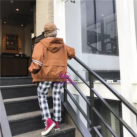 Áo khoác nữ cá tính Form Lớn dây kéo lớn M003 ERIK