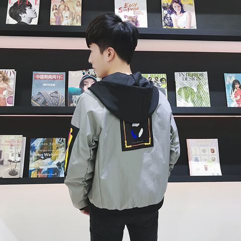 Áo khoác Hàn Quốc nam nữ viền cầu vòng B066 ERIK