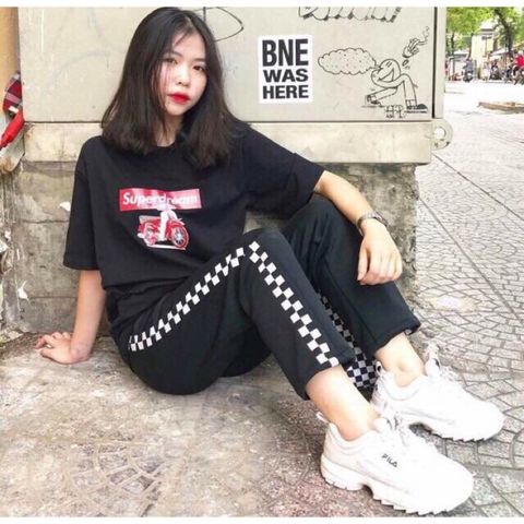 Quần nỉ viền caro thời trang E016 ERIK