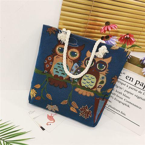 Túi tote cao cấp cú mèo dây thừng chắc chắn QC C056 ERIK