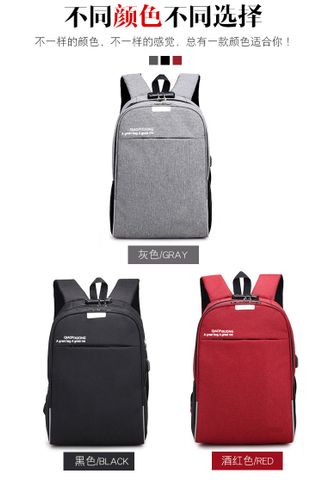 Balo laptop tích hợp cổng sac pin, khoá số, phản quang T006 ERIK