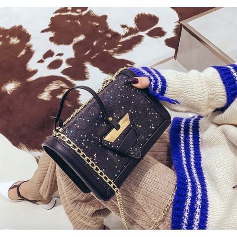Túi sequins cao cấp nắp khoá tam giác ERIK A148