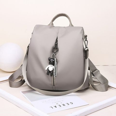 Balo QC chống nước khoá giữa lạ mắt kèm gấu H026 + có thể làm túi xách ERIK