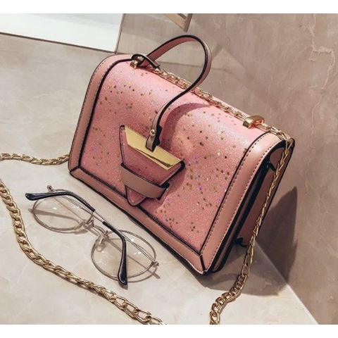 Túi sequins cao cấp nắp khoá tam giác ERIK A148