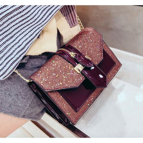 Túi sequins cao cấp nắp hình kéo khoá ERIK A059