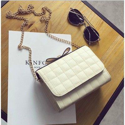 Túi đeo chéo ca rô hoạ tiết nơ ERIK A078