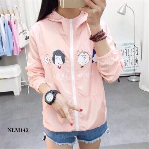 Áo khoác dù hoạ tiết hoạt hình M029 ERIK