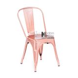 Ghế cafe màu hồng thép sơn TOLIX-T12