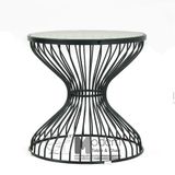 Bàn sofa góc mặt kính 50cm TS Platner-05