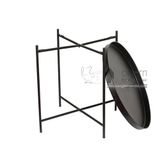 Bàn sắt sofa mặt tròn nhỏ gọn TS TRAY-05