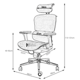 Ghế lưới làm việc ergonomic CM4533-1M