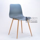 Ghế ăn nhựa chân thép giả gỗ CC3005-S