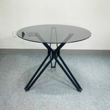 Bộ bàn tròn mặt kính 2 ghế TE1538-09G_Eco 22C-P