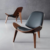 Ghế thư giãn gỗ uốn cong Shell Chair