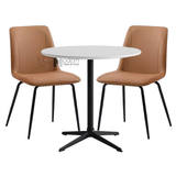 Bộ bàn cafe 2 ghế nhỏ gọn TE1541-06W_LUX-35A-P