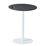 Bộ bàn cafe tròn 1 ghế nhựa TE1542-06W_CT3618-S