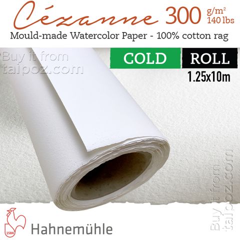 Giấy màu nước Cezanne 300gsm cold-pressed, khổ cuộn