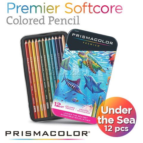 Chì màu Prismacolor Premier, bộ Under the Sea 12 cây