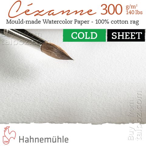 Giấy màu nước Cezanne 300gsm cold-pressed, tờ lẻ