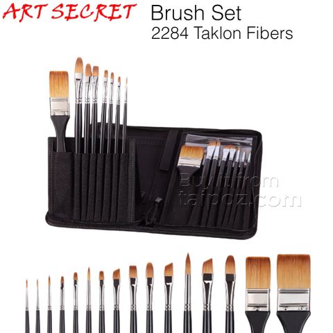 Bộ cọ 16 cây vẽ màu acrylic và sơn dầu Art Secret 2284