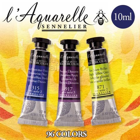 Màu nước hạng họa sĩ Sennelier Aquarelle, tuýp 10ml