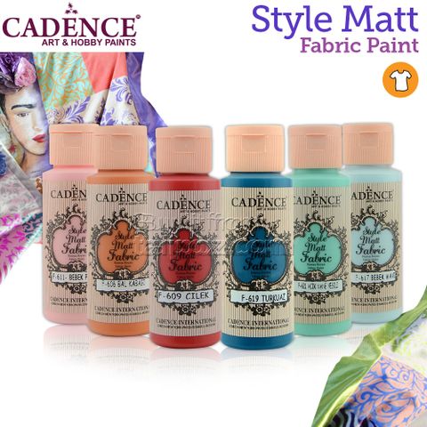 Màu vẽ vải Cadence Style Matt