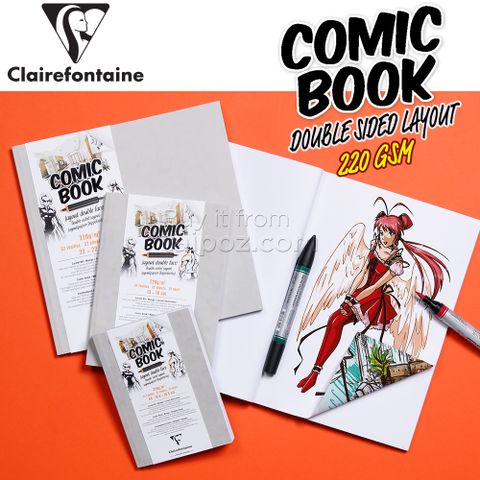 Sổ vẽ bút marker Clairefontaine Double-sided Layout