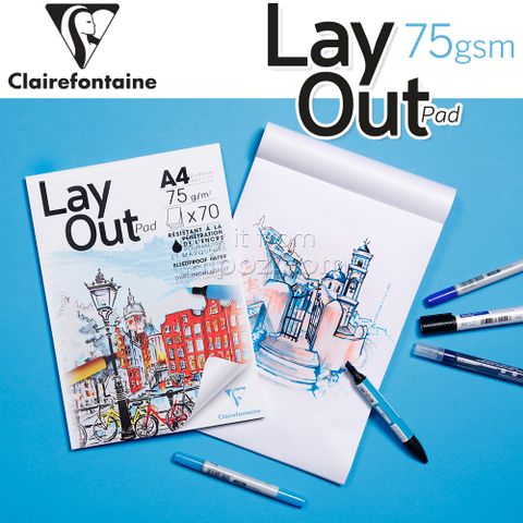 Sổ vẽ bút marker Clairefontaine Layout