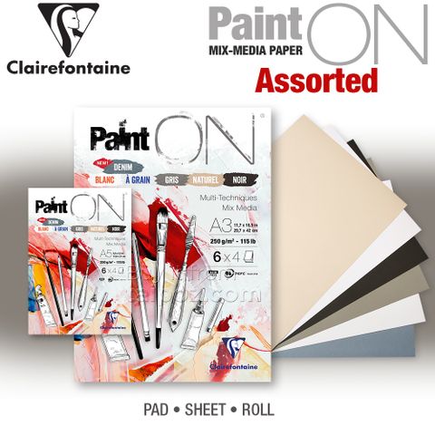 Sổ vẽ đa năng Clairefontaine Paint ON, giấy hỗn hợp