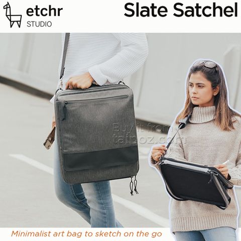 Túi đeo đi vẽ sketch ngoài trời Etchr Slate có thêm chức năng làm bảng vẽ