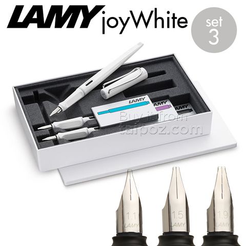 Bút máy Lamy Joy White, bộ 3 ngòi