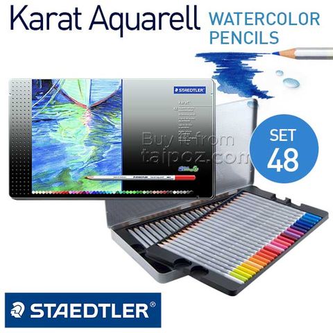 Chì màu nước Staedtler Karat Aquarell, hộp 48 màu