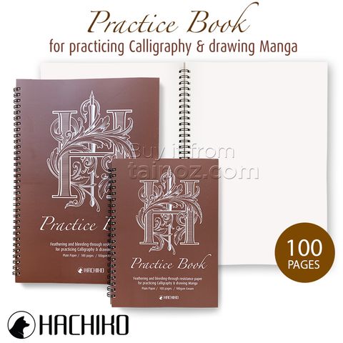 Sổ Hachiko Practice Book, gáy lò xo