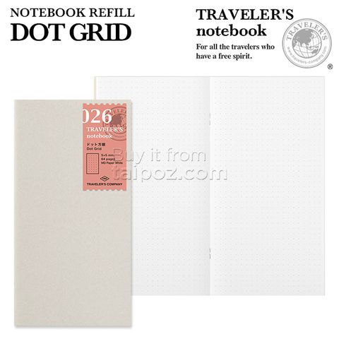 Sổ giấy dot grid 026 Midori