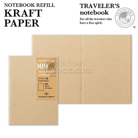 Sổ giấy kraft 009 Midori - passport size