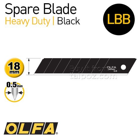 Lưỡi dao Olfa Heavy Duty 18mm LBB