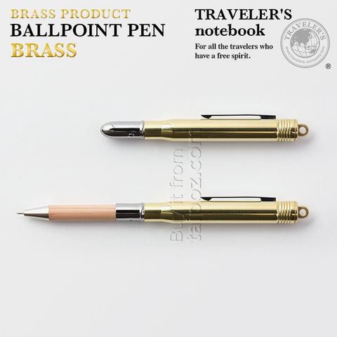 Bút bi đồng Midori Bullet, màu Brass