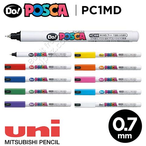 Bút vẽ trên nhiều chất liệu Uni Do! Posca PC1MD, bút lẻ