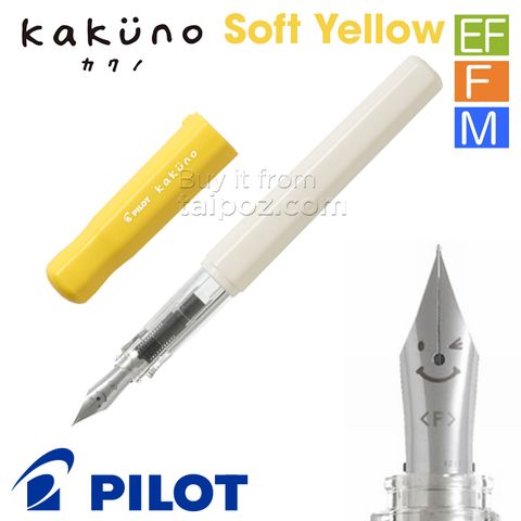 Bút máy Pilot Kakuno - màu Soft Yellow