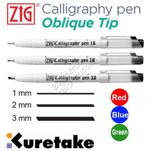 Bút Zig Calligraphy Pen, đầu Oblique