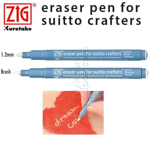 Bút vẽ trên nhựa Zig Suitto Crafters, bút xóa