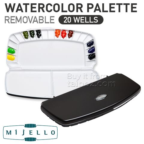 Bảng pha màu nước Mijello Removable, 20 ngăn