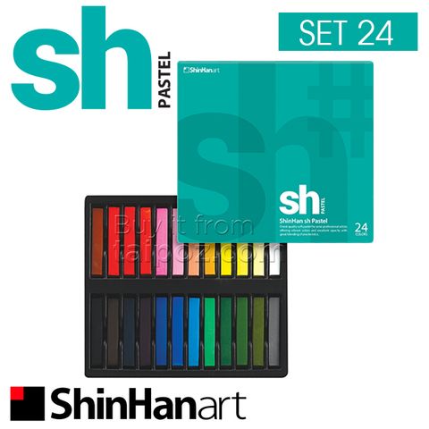 Màu soft pastel ShinHan, hộp 24 màu