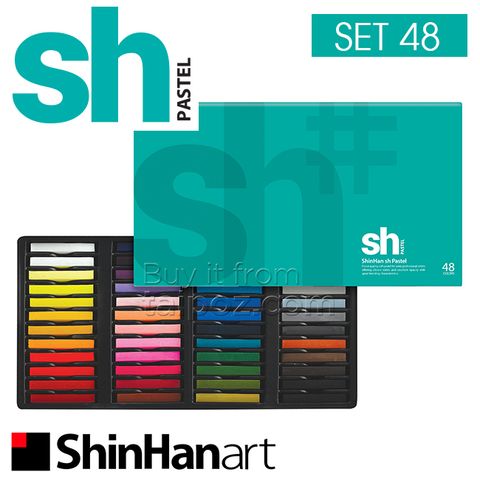 Màu soft pastel ShinHan, hộp 48 màu