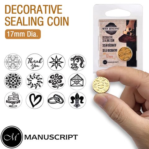 Con dấu wax seal tháo lắp Manuscript - đường kính 17mm