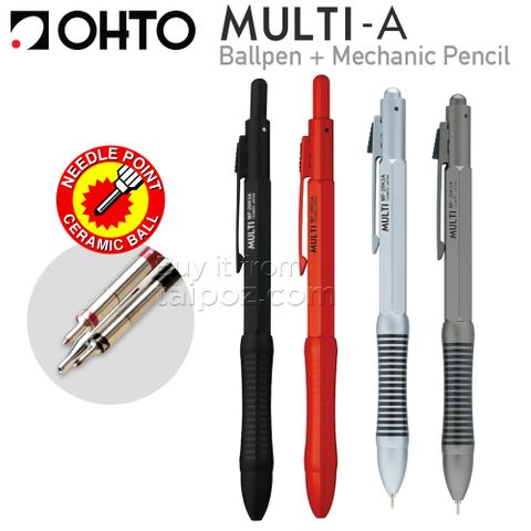 Bút bấm đa năng Ohto Multi-A 2+1