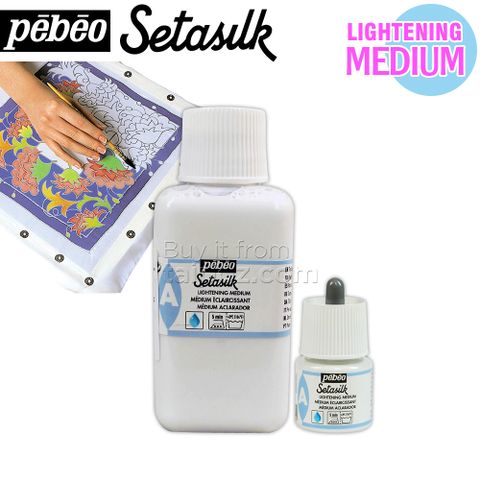 Phụ gia làm sáng màu vẽ lụa Pebeo Setasilk Lightening Medium