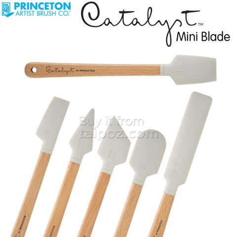 Cọ silicon tạo kiểu cho màu acrylic & sơn dầu hiệu Catalyst, dòng Mini Blade