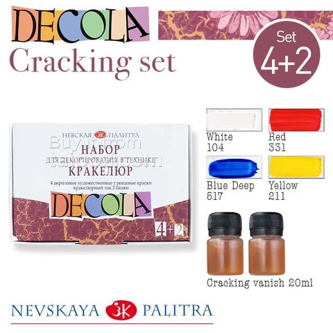 Bộ màu hiệu ứng nứt Decola Cracking